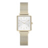 Watches Rosefield The Boxy XS White Sunray Mesh Gold