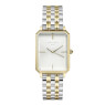 Watches Rosefield The Elles White Sunray Steel Silver Gold Duotone