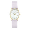 Watches Rosefield The Oval White MOP Lilac Nubuc Gold