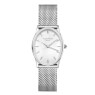 Watches Rosefield The Oval White MOP Mesh Silver