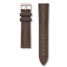 Straps Rosefield Bowery Leather Brown / Rosegold / 18 mm