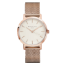 Watches Rosefield The Mercer Rose Gold White