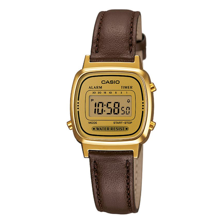Casio La670wegl 9ef Its5to12 Free - Casio Brown Leather Strap Digital Watch La670wegl 9ef Casio La670wegl 9ef Its5to12 Free - Casio Brown Leather Strap Digital Watch La670wegl 9ef