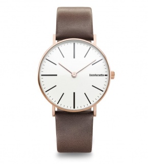 Watches Lambretta Cesare 42 RoseGold White Brown