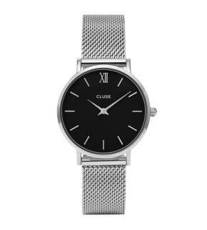 Watches Cluse Minuit Mesh Silver/Black