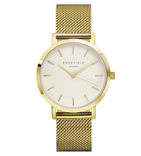 Watches Rosefield The Mercer Gold White