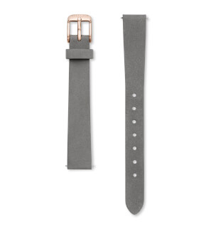 Straps Rosefield Small Edit Leather Grey / Rosegold / 12 mm