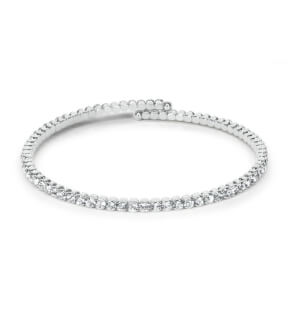 Jewelry Lambretta bracelet Crystal Bangle Silver 2mm