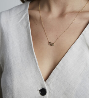 Rosefield necklace Iggy Multidrop Necklace Gold