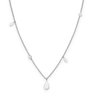 Rosefield necklace Iggy Shaped Drop Necklace Silver