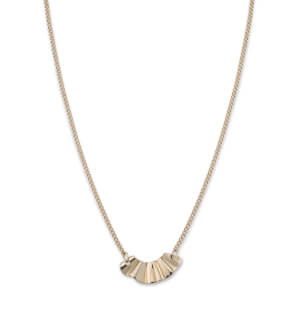Rosefield necklace Lois Liquid Waved necklace landscape Gold