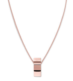 Rosefield necklace Lois Wave Charm necklace Rosegold