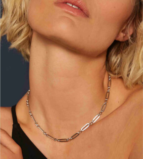 Rosefield Multilink Necklace Silver
