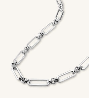 Rosefield Multilink Necklace Silver