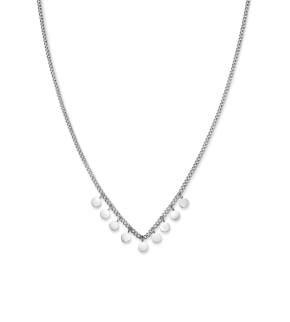 Rosefield necklace TOC Necklace Multi micro coins Baxter Silver