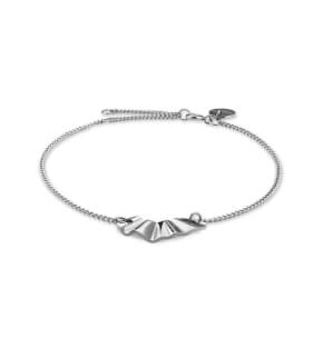 Rosefield bracelet Lois Liquid Waved Charm Bracelet Silver