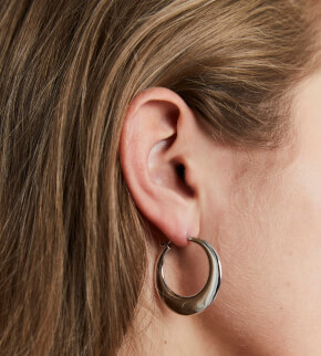 Jewelry Rosefield earrings Iggy Bold Hoop Silver