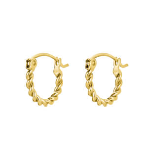 Jewelry Rosefield earrings Twisted Hoops Gold