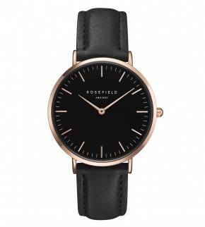 Watches Rosefield The Bowery Rosegold Black/Black