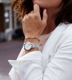 Watches Rosefield The Tribeca Silver White
