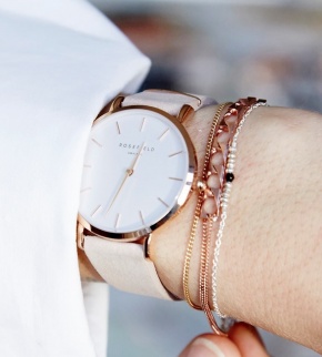 Watches Rosefield The West Village Rosegold White / Soft Pink