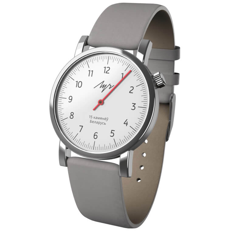 Women's One-Hand Silver White Gray mechanical