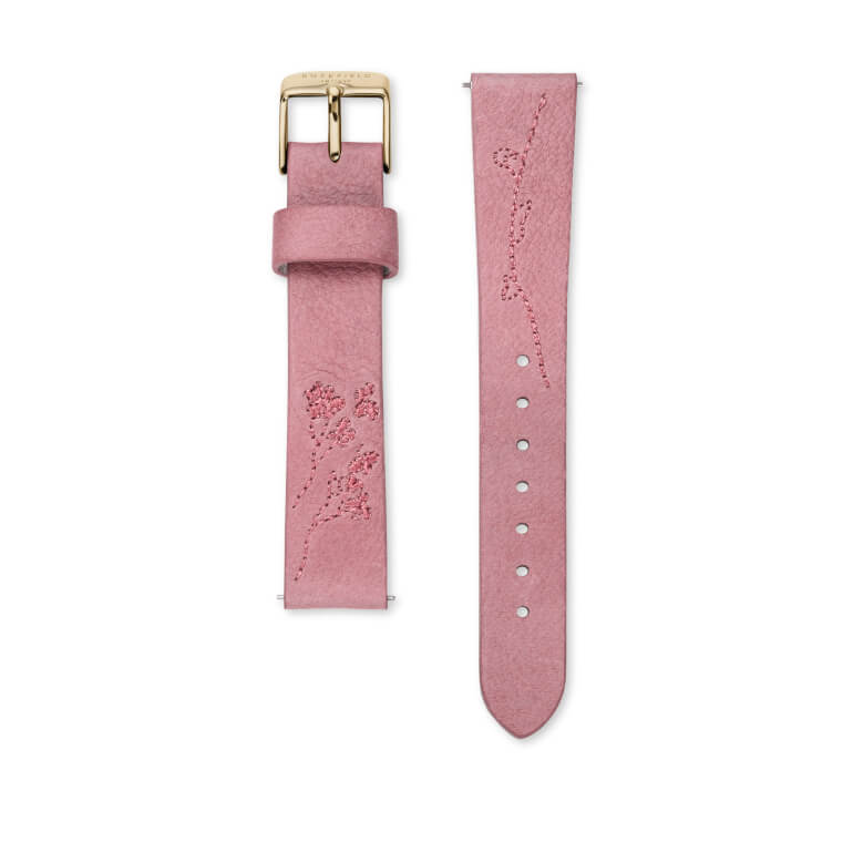 City Bloom Leather Pink / Gold / 16 mm